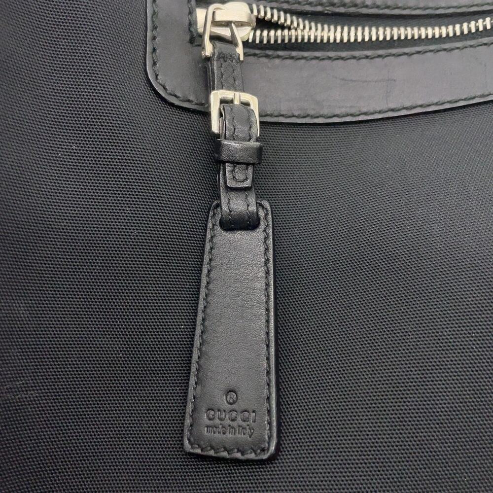Gucci Nylon x Leather Large Black Shoulder Messenger Bag - Picture 13 of 16